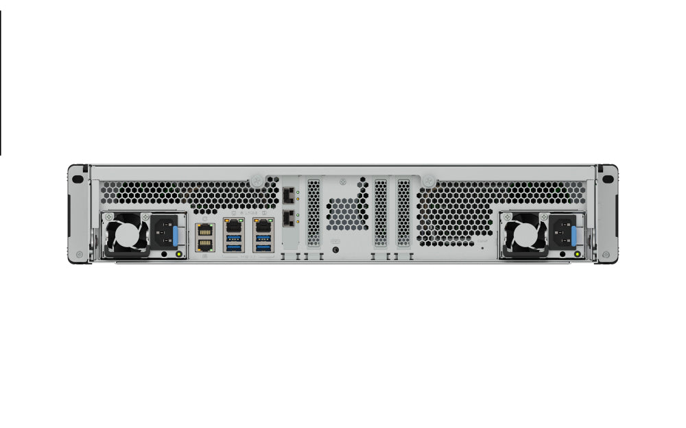 QNAP TDS-H2489FU-R2-4314-512G – 24-Bay Rack 2U NAS – Intel Xeon Silver 4314, 512 GB RAM, 25GbE, QTS