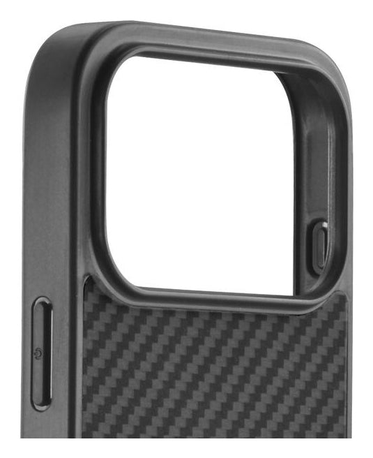 Black Rock Robustes Carbon Backcover – für Apple iPhone 17 Pro Max, PC+TPU, Schwarz, kratzresistent