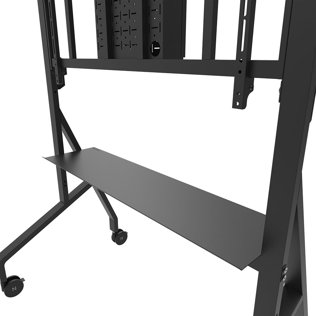Neomounts FL50-575BL1 – Trolley, höhenverstellbar, für 65–109,8", VESA 100×100–1000×600, bis 125 kg, schwarz