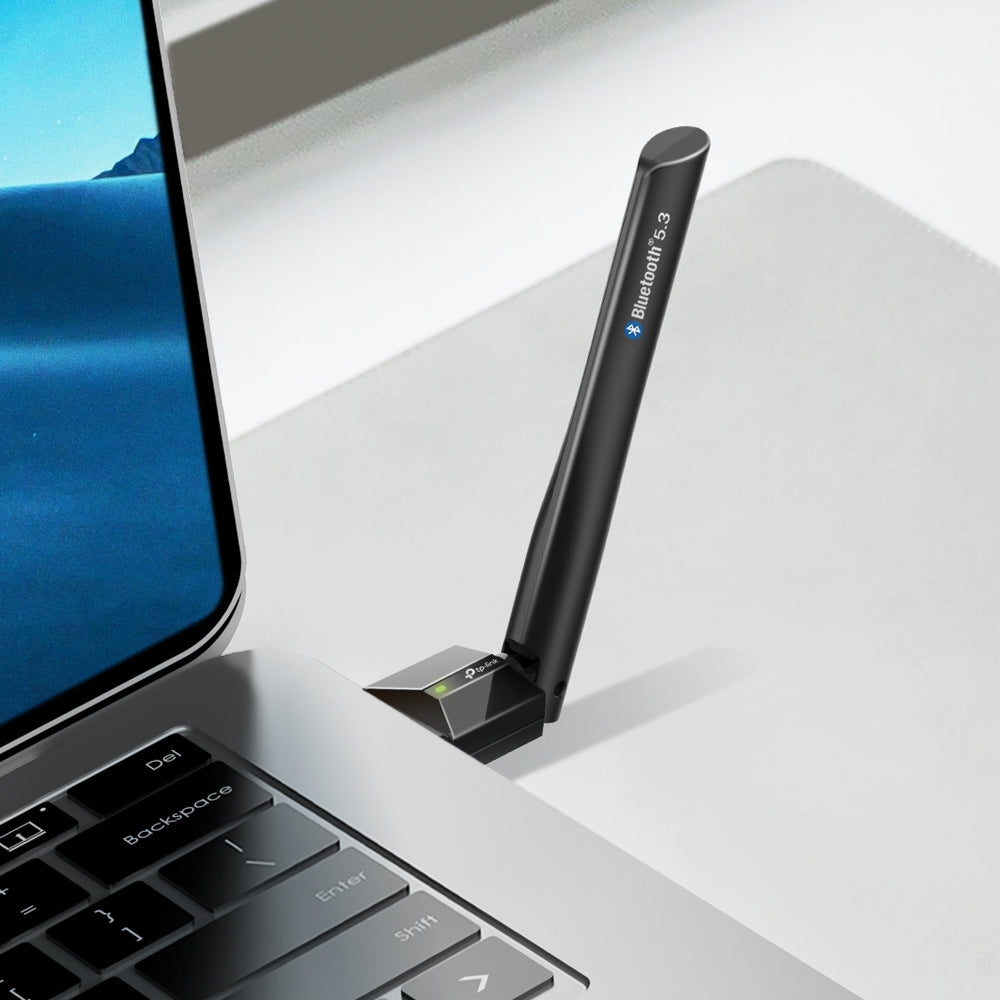 TP-Link UB500 Plus USB-Bluetooth-Adapter – Bluetooth 5.3, USB-A, Plug & Play, für PC/Notebook/Tablet – Schwarz