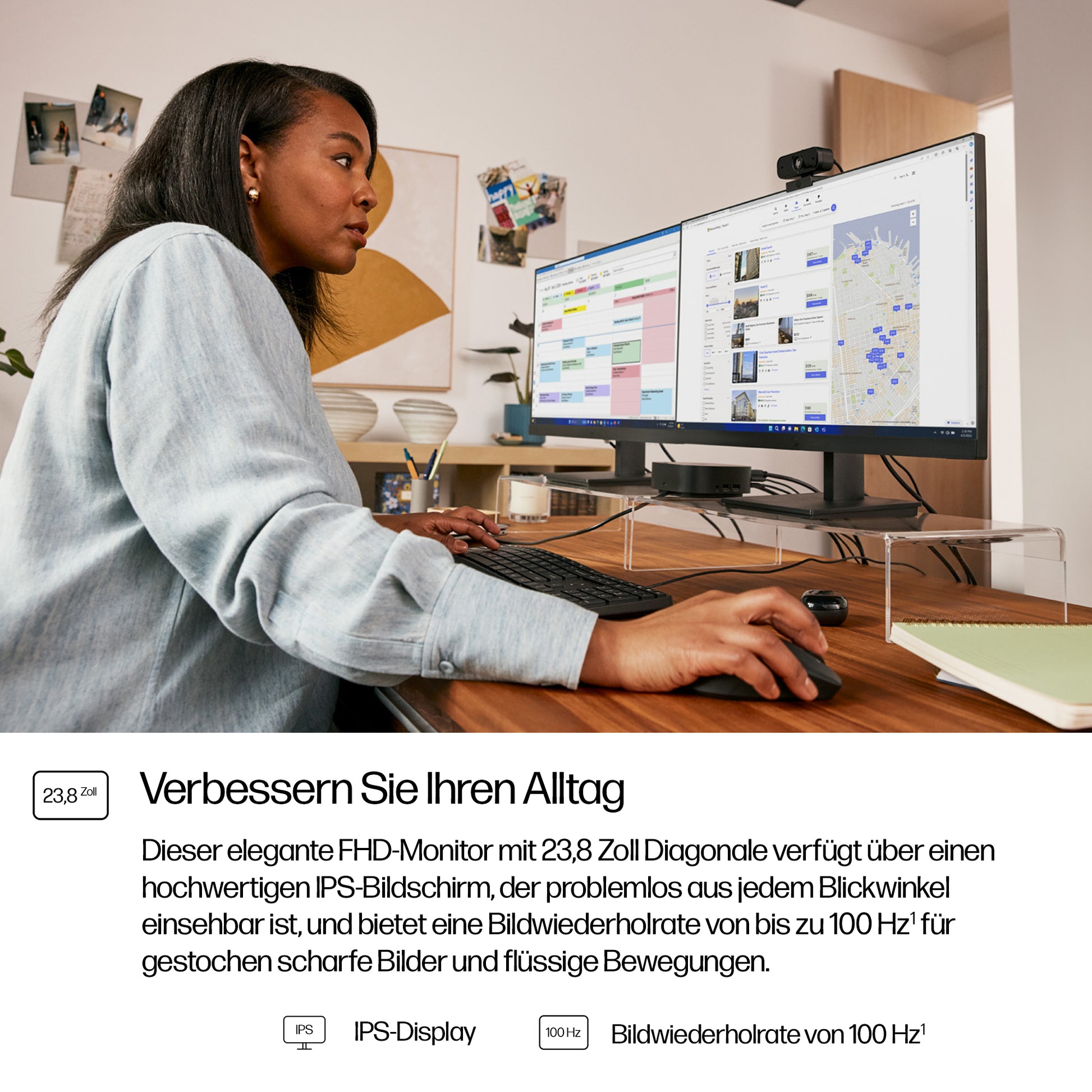 HP S3 Pro 324pf – 23,8", 1920 × 1080 (Full HD), IPS, 100 Hz