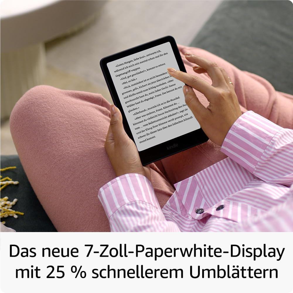 Amazon Kindle Paperwhite 2024 – 7" E-Ink, 32 GB, IPX8, Schwarz