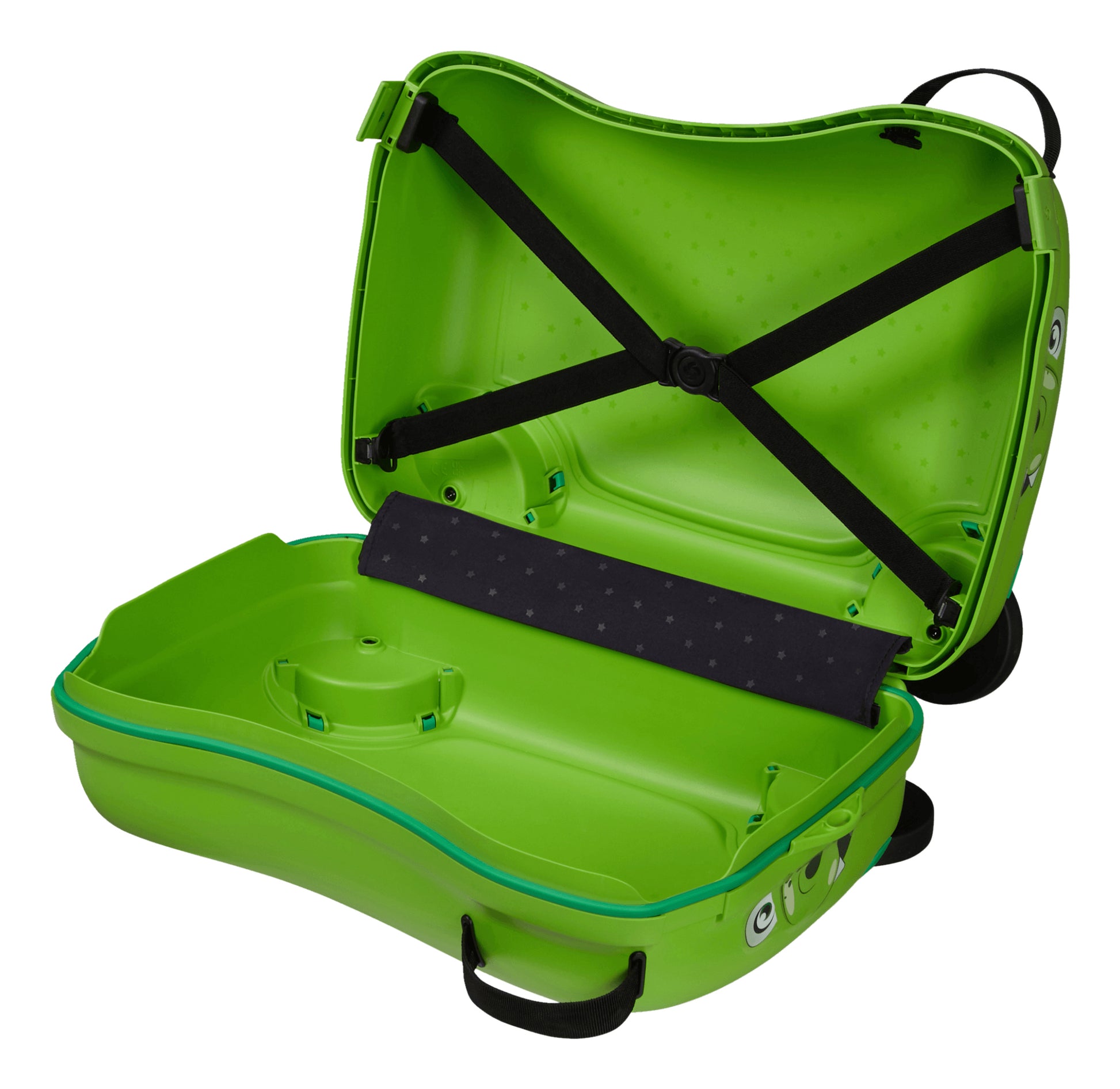 Samsonite Ride-on-Kindertrolley Dream2Go Rider Handgepäck – 30 l, Hartschale, 4 Rollen, Dinosaur D.