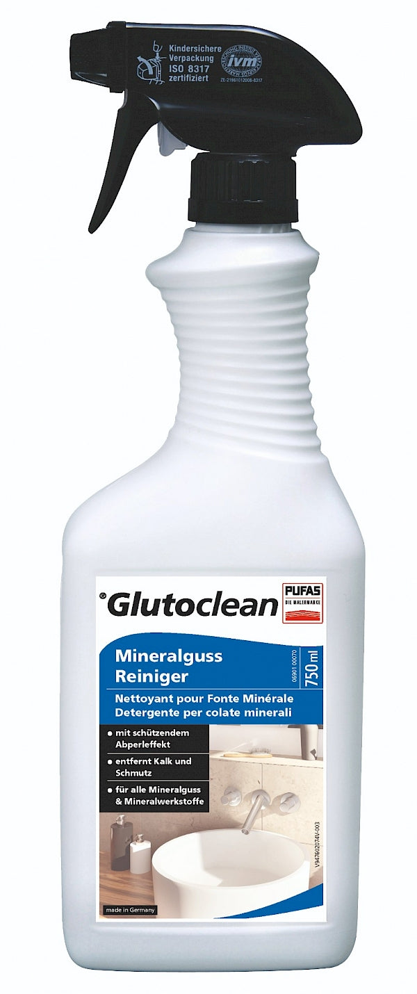 Glutoclean 047602074 Bad-/Kalkreiniger für Badezimmer – Flüssigkeit, Spray – 750 ml