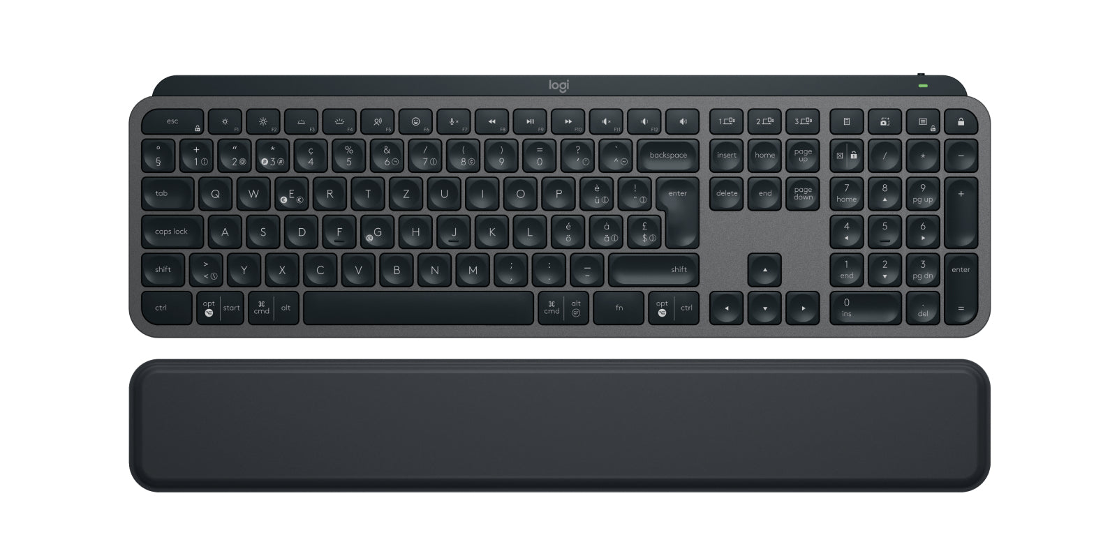 Logitech MX Keys S – Tastatur, kabellos (Bluetooth), CH-Layout (DE-CH)