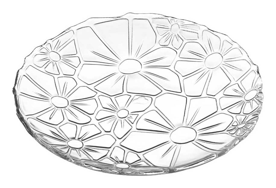 LEONARDO Teller Giorno – Ø 21 cm, H 2,3 cm, Kalk-Natron-Glas, Transparent, spülmaschinenfest