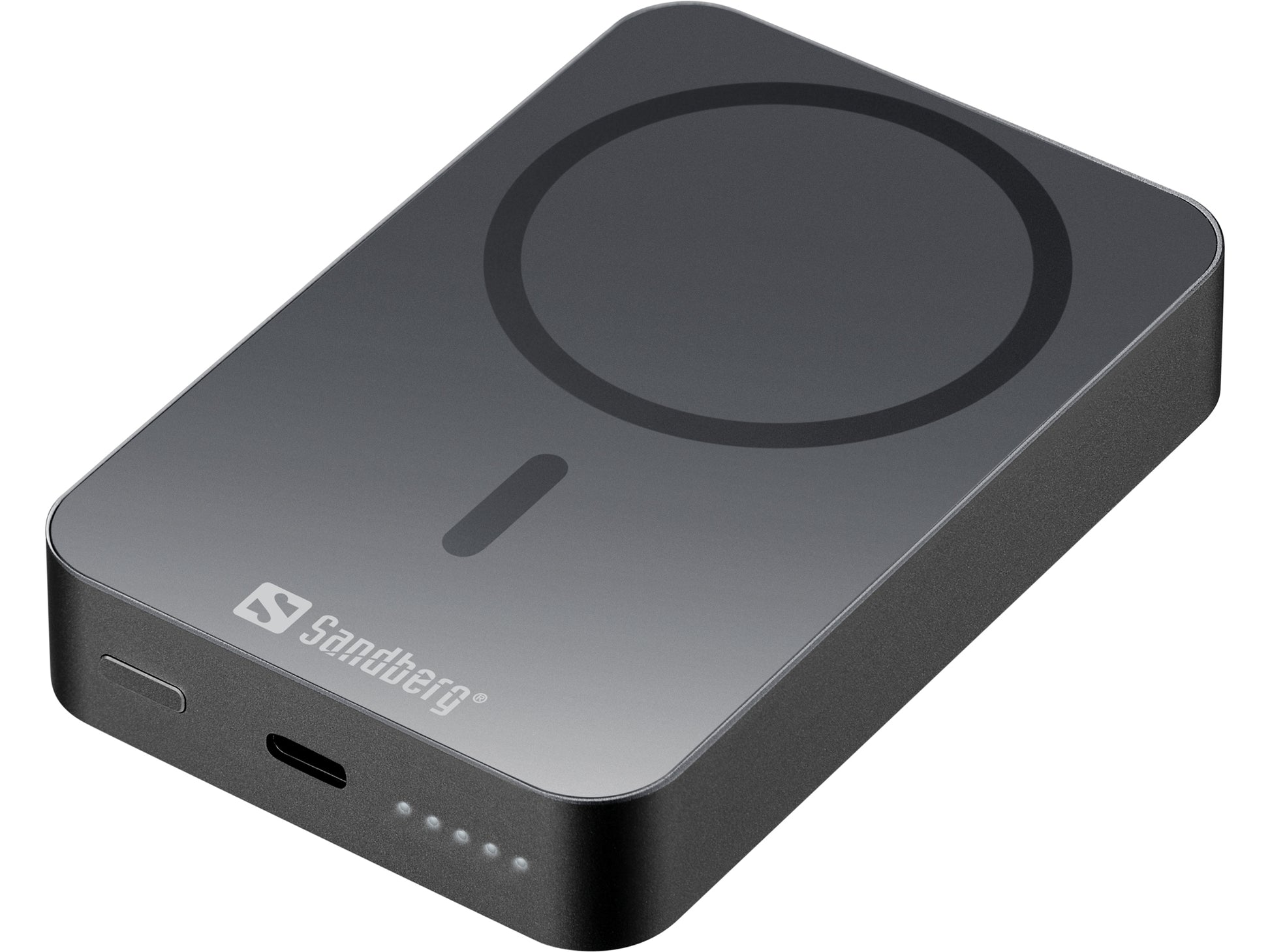 Sandberg MagSafe Powerbank 10'000 mAh – 20 W PD, Wireless 15 W, 1× USB-C, schwarz