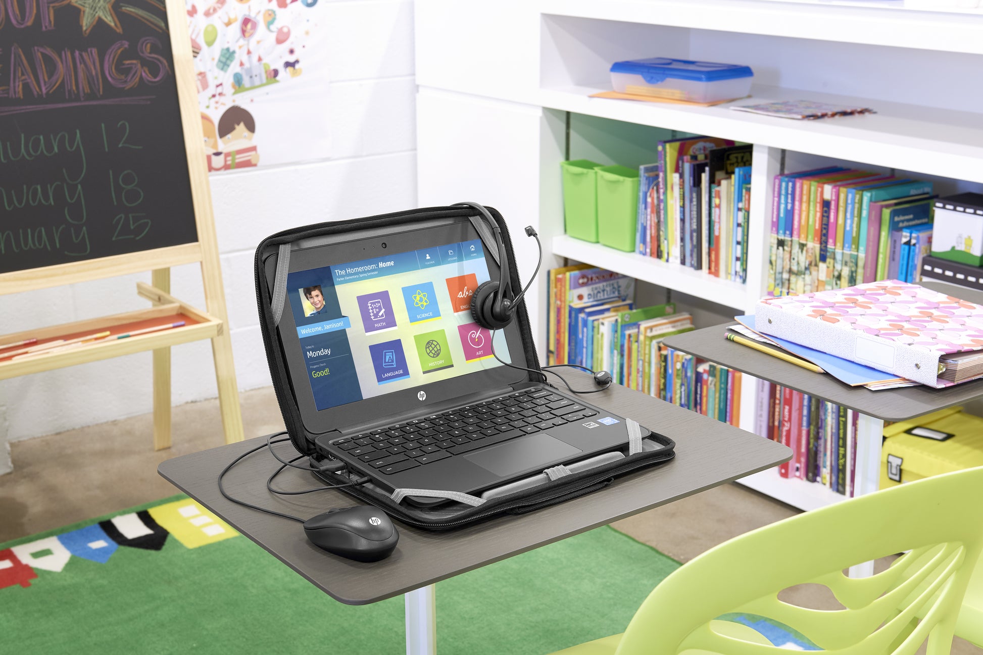 HP USB-Reisemaus – Maus – Kabelgebunden (USB‑A), 1000 DPI, Beidhändig, Schwarz
