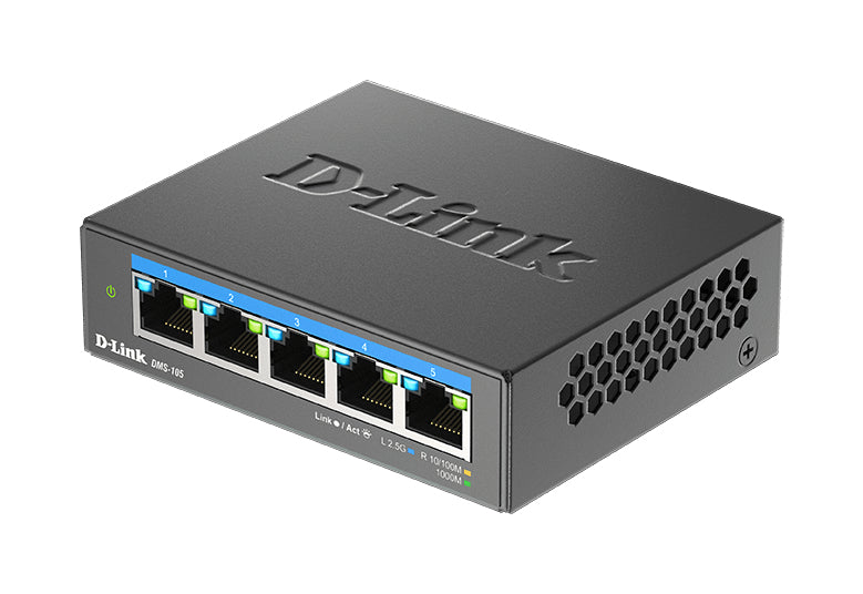 D-Link DMS-105/E – Switch – 5×2.5G, L2