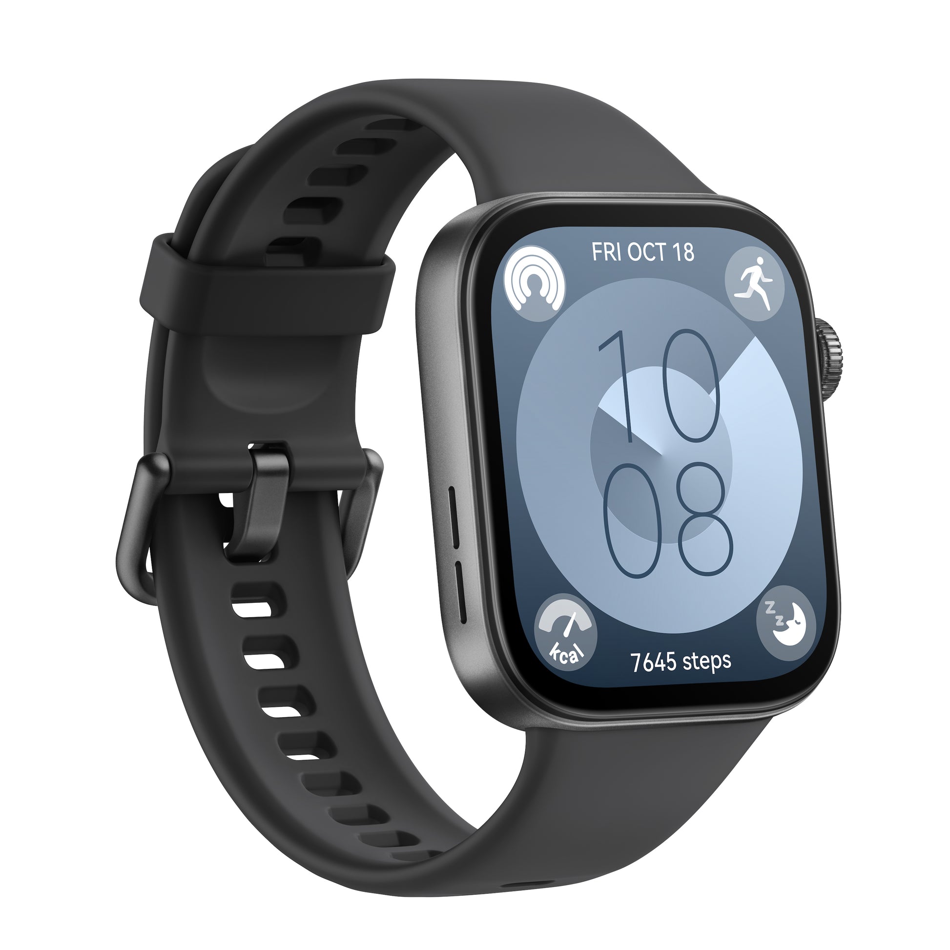 Huawei Watch Fit 3 – 1,8", AMOLED, Aluminium, Schwarz, Fluorelastomer, 5 ATM