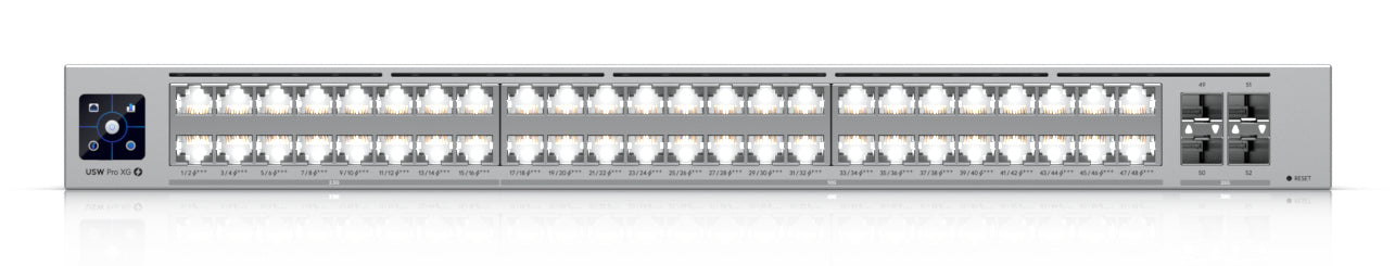Ubiquiti UniFi Pro XG 48 – Managed Switch – 32×10G+16×2.5G, 4×SFP28, L3, PoE++ 1080 W, 1U