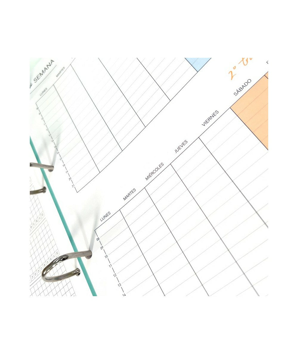 Carchivo Notizbuch-Einlagen A4, 5 mm kariert, 4-fach gelocht, 90 g/m², für Carpeblock 360 – 100 Blatt