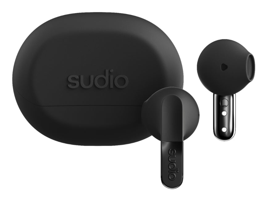 Sudio N3 TWS In-Ear – Stereo, ANC, mit Ladecase, Schwarz, BT 5.4