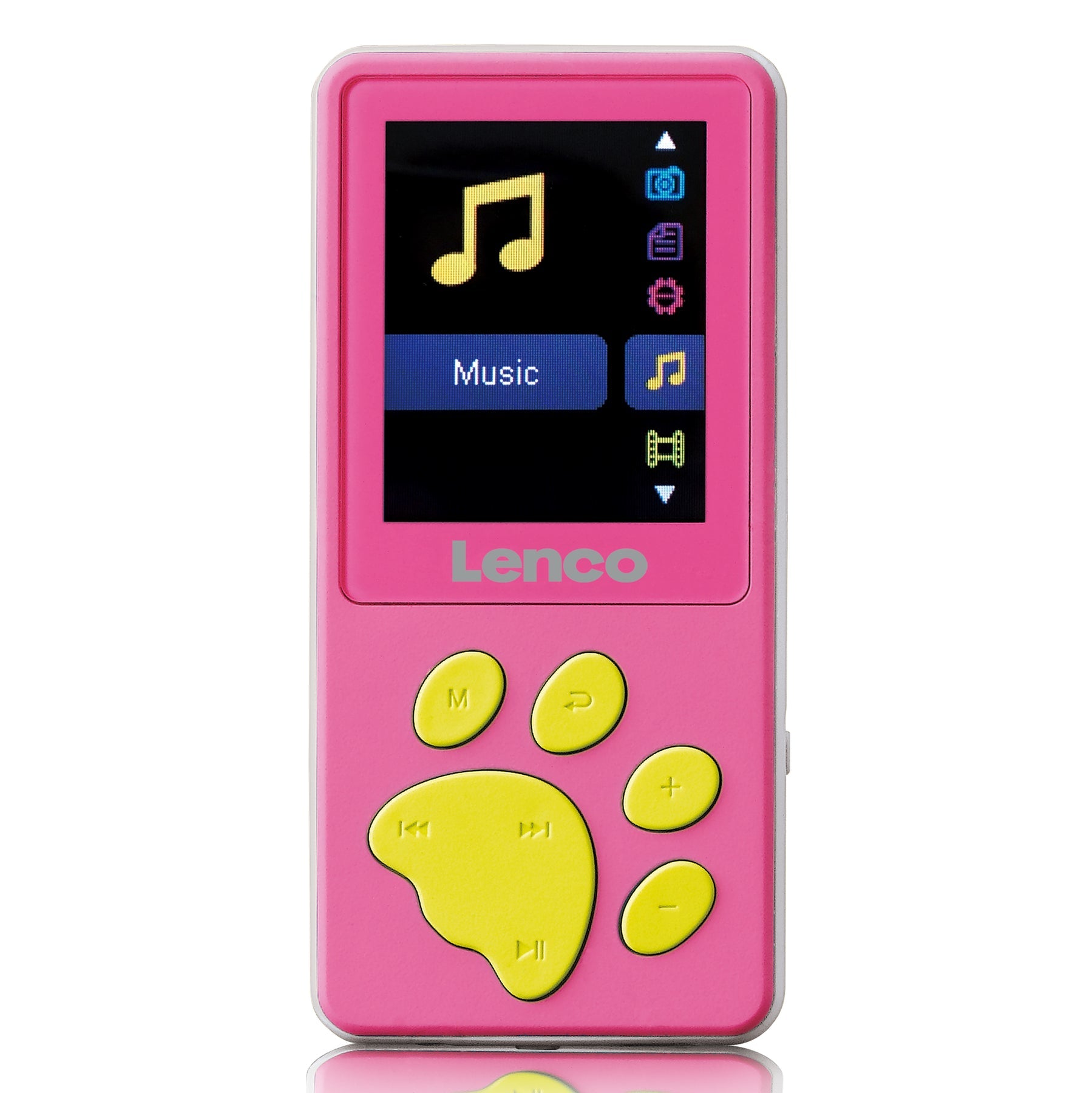 Lenco Xemio-560 – Hi-Res-Player (8 GB, MicroSD bis 64 GB, 1,8" Display, integriertes Mikrofon) – Pink