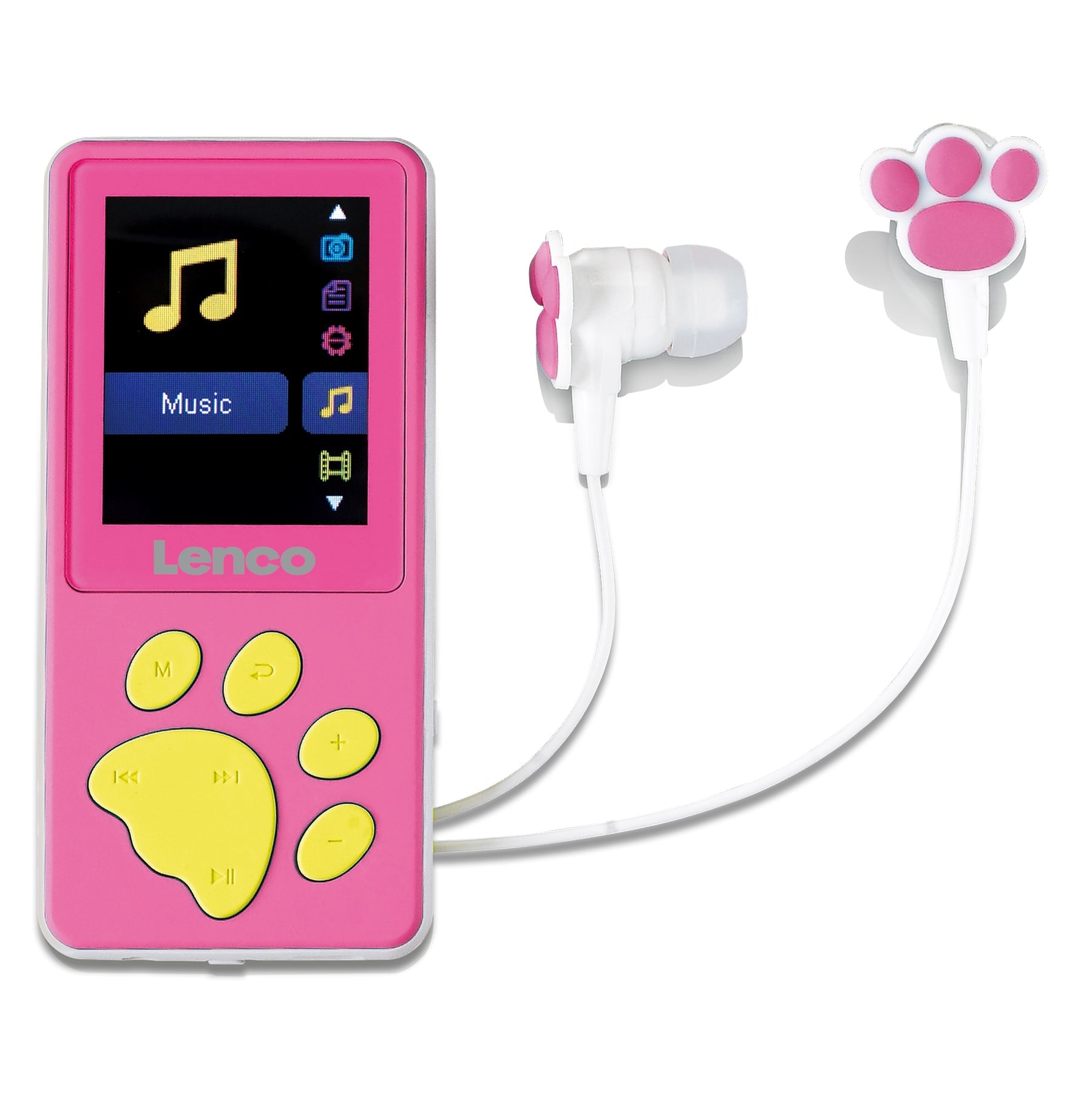 Lenco Xemio-560 – Hi-Res-Player (8 GB, MicroSD bis 64 GB, 1,8" Display, integriertes Mikrofon) – Pink
