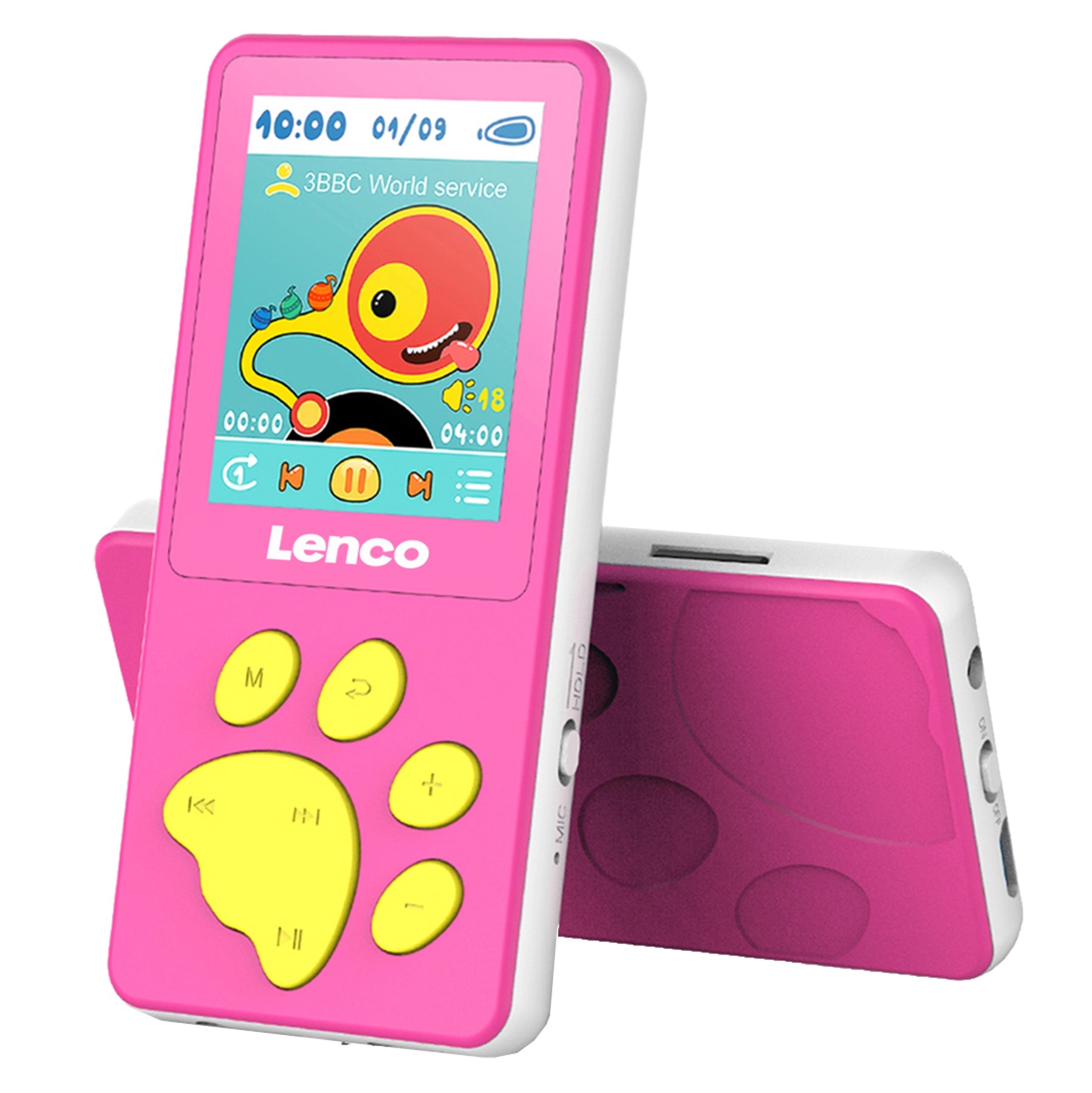 Lenco Xemio-560 – Hi-Res-Player (8 GB, MicroSD bis 64 GB, 1,8" Display, integriertes Mikrofon) – Pink