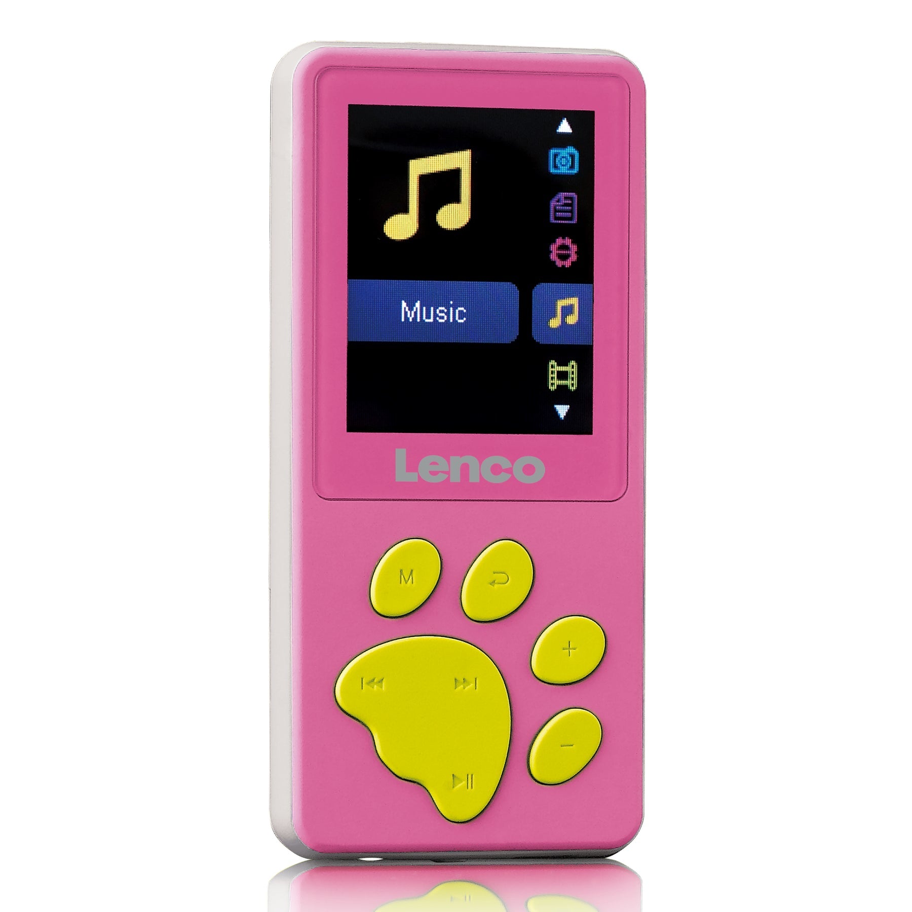 Lenco Xemio-560 – Hi-Res-Player (8 GB, MicroSD bis 64 GB, 1,8" Display, integriertes Mikrofon) – Pink