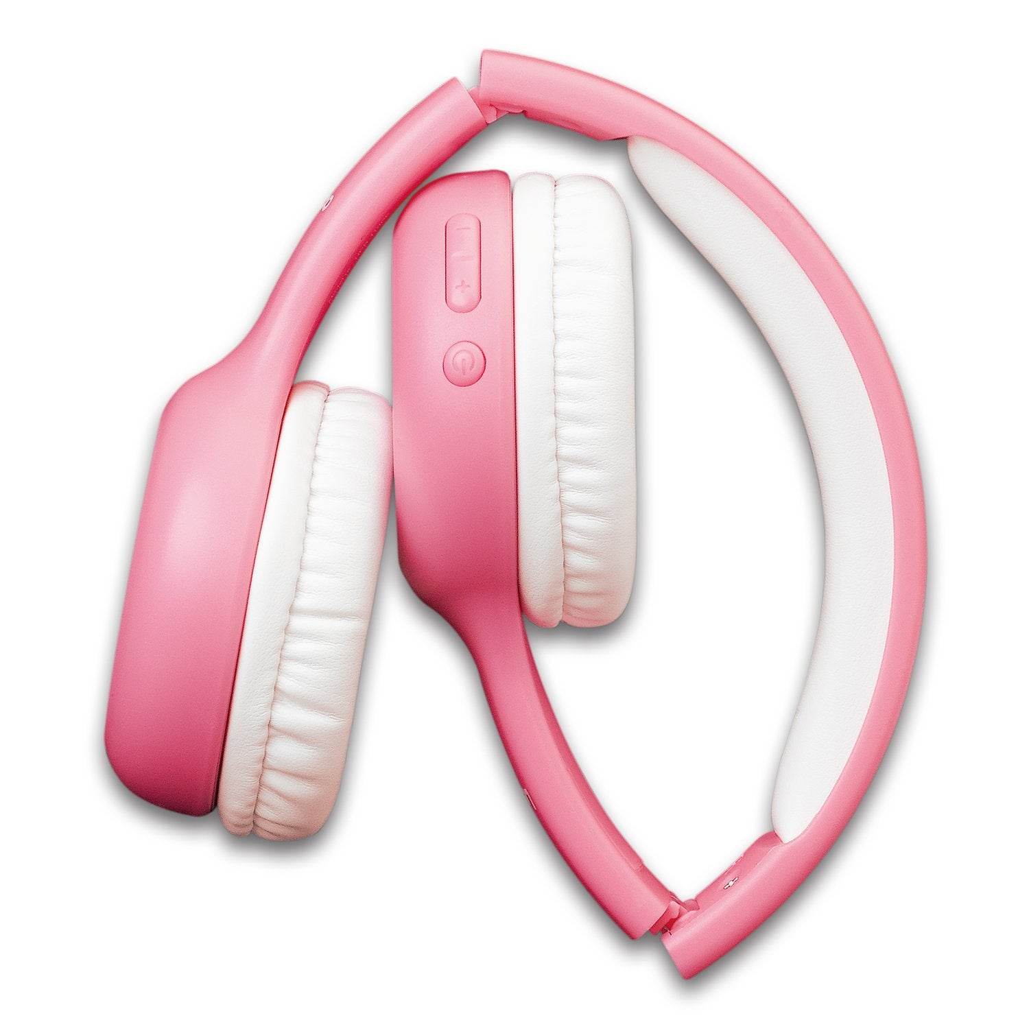 Lenco HPB-110 Kinderkopfhörer – Over-Ear, Stereo, Kabel + BT, 3,5 mm Klinke, 85 dB Lautstärke-Limit, Pink