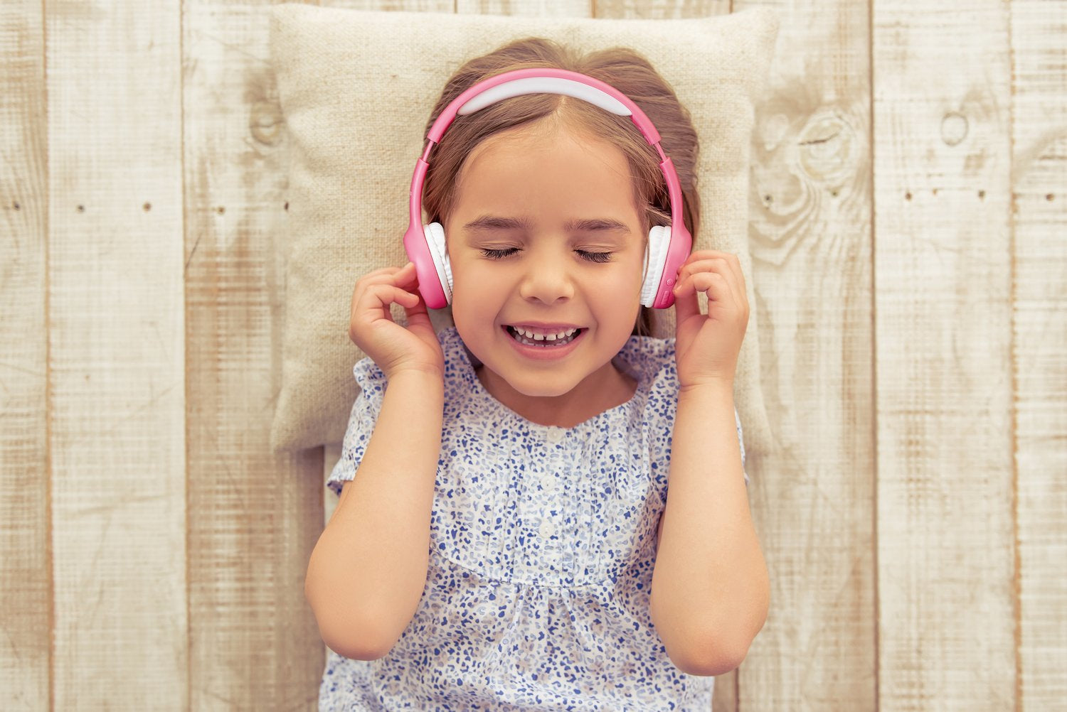 Lenco HPB-110 Kinderkopfhörer – Over-Ear, Stereo, Kabel + BT, 3,5 mm Klinke, 85 dB Lautstärke-Limit, Pink