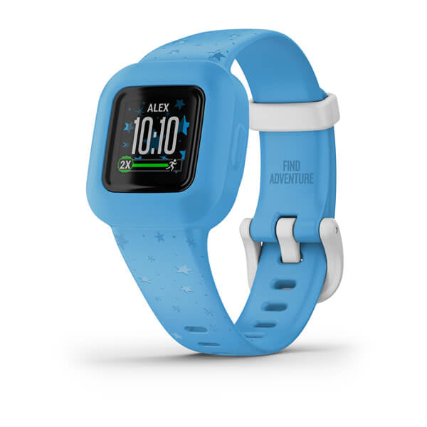 Garmin vivofit jr3 – Kinder-Smartwatch – 50 m, Armband 13–17,5 cm, Blau