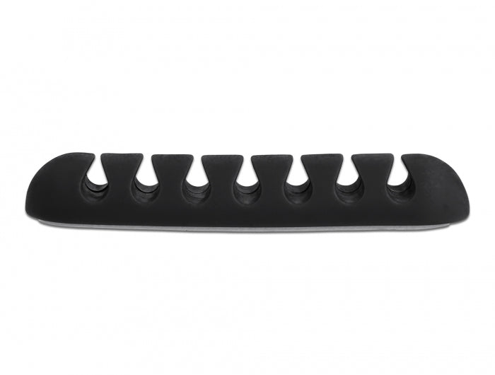 DeLOCK Kabelhalter, schwarz, 6 Stück
