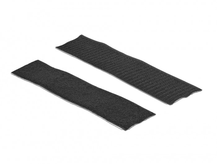 DeLOCK Klettband, 1 m × 50 mm – schwarz