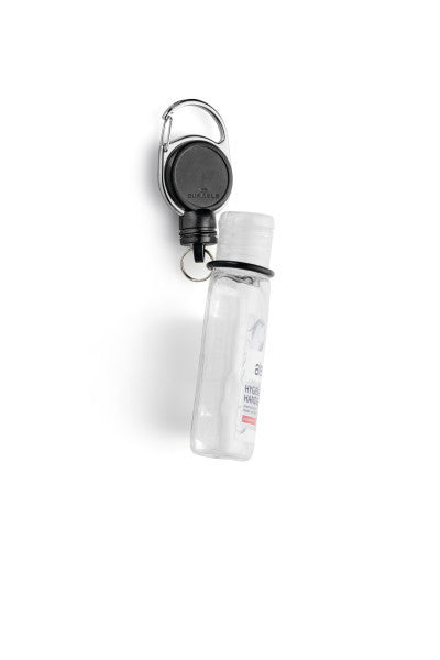 Durable Jojo Extra Strong Schlüsselanhänger – schwarz, mit Metallclip, L 600 mm – für 250 ml Flaschen