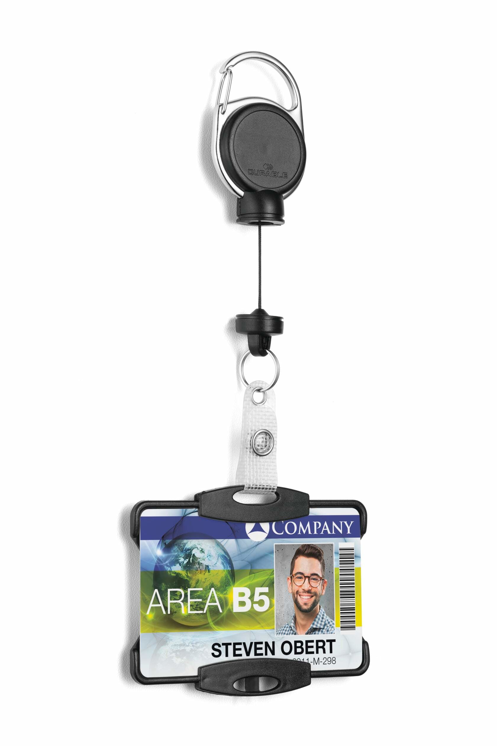 Durable Ausweishalter – 87 × 54 mm, transparent, für 1 Betriebs-/Sicherheitsausweis