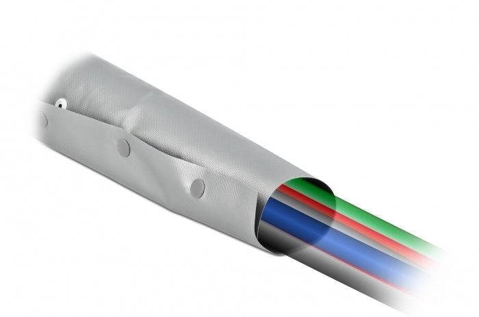DeLOCK Kabelschlauch – 5,0 cm, Grau
