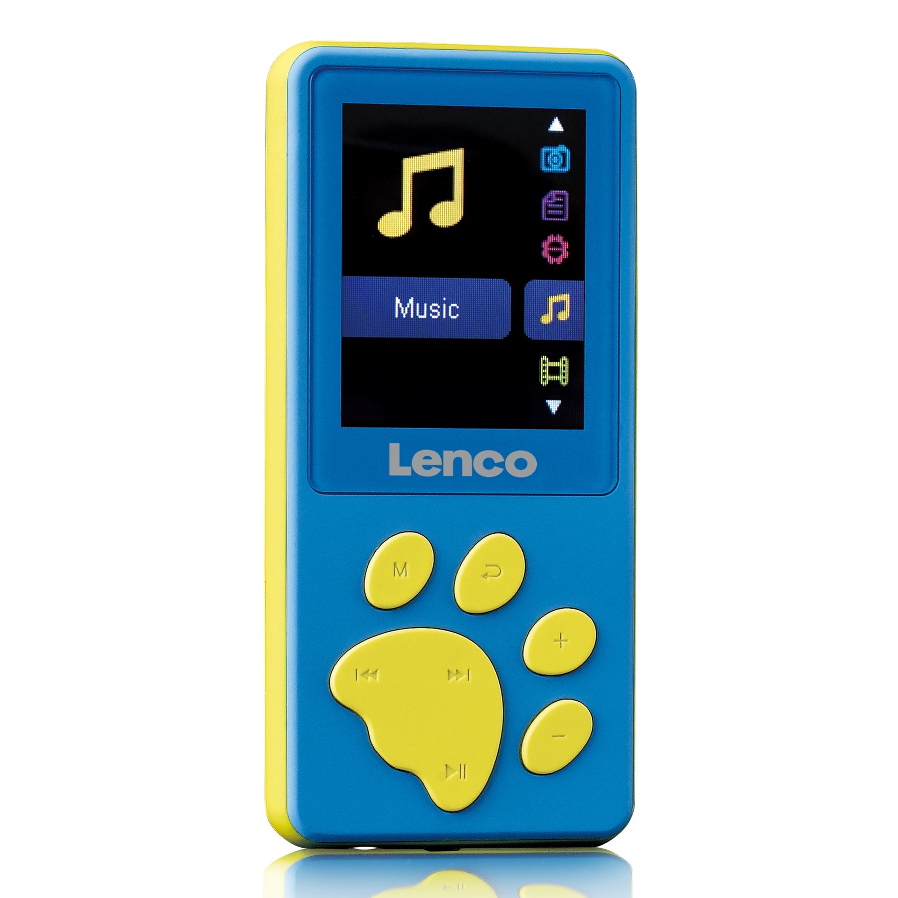 Lenco Xemio-560 – MP4-Player, 8 GB, MicroSD bis 64 GB, 1,8" Display, Micro-USB, 3,5 mm Klinke – Blau