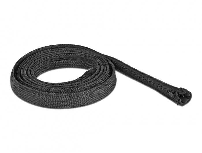 DeLOCK Kabelschlauch, Ø 20 mm × 2 m – schwarz
