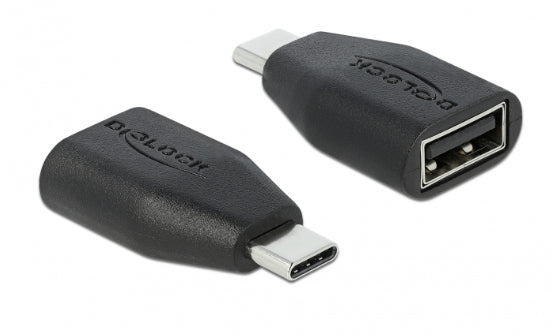 DeLOCK Adapter USB-C zu USB-A – Datenblocker, USB-C (m) zu USB-A (w), Schwarz