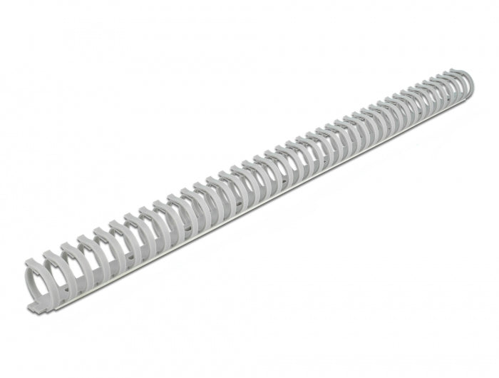 DeLOCK Wandkanal – 35×30 mm – 0,5 m – Kunststoff – Grau, selbstklebend, Schraubbefestigung, 1 Stk.