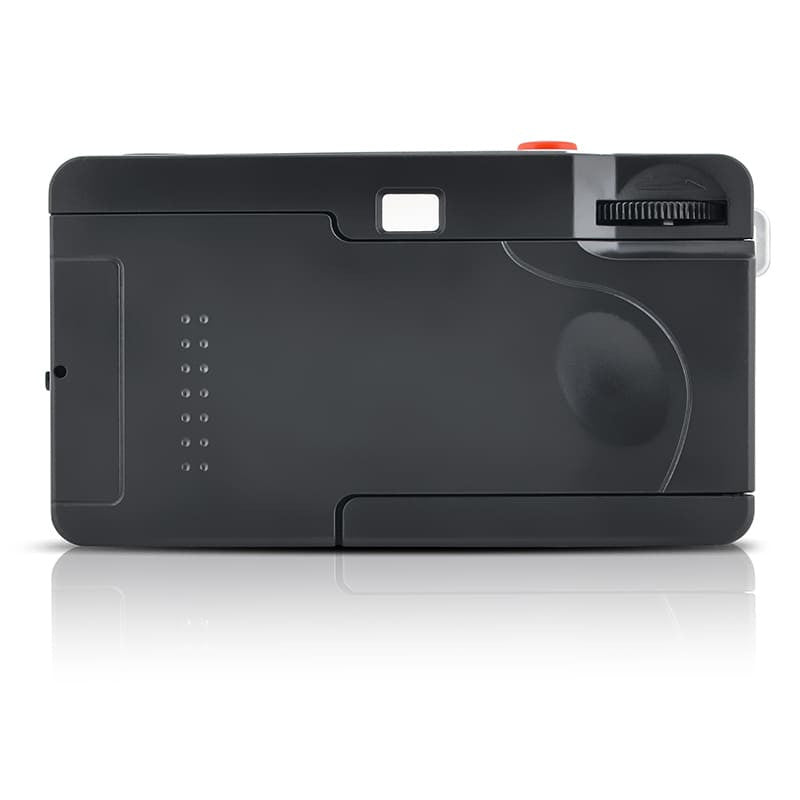 AgfaPhoto Analog Kamera 35 mm – Kompakt-Filmkamera, 32 mm f/9, fokusfrei, eingebauter Blitz, rot