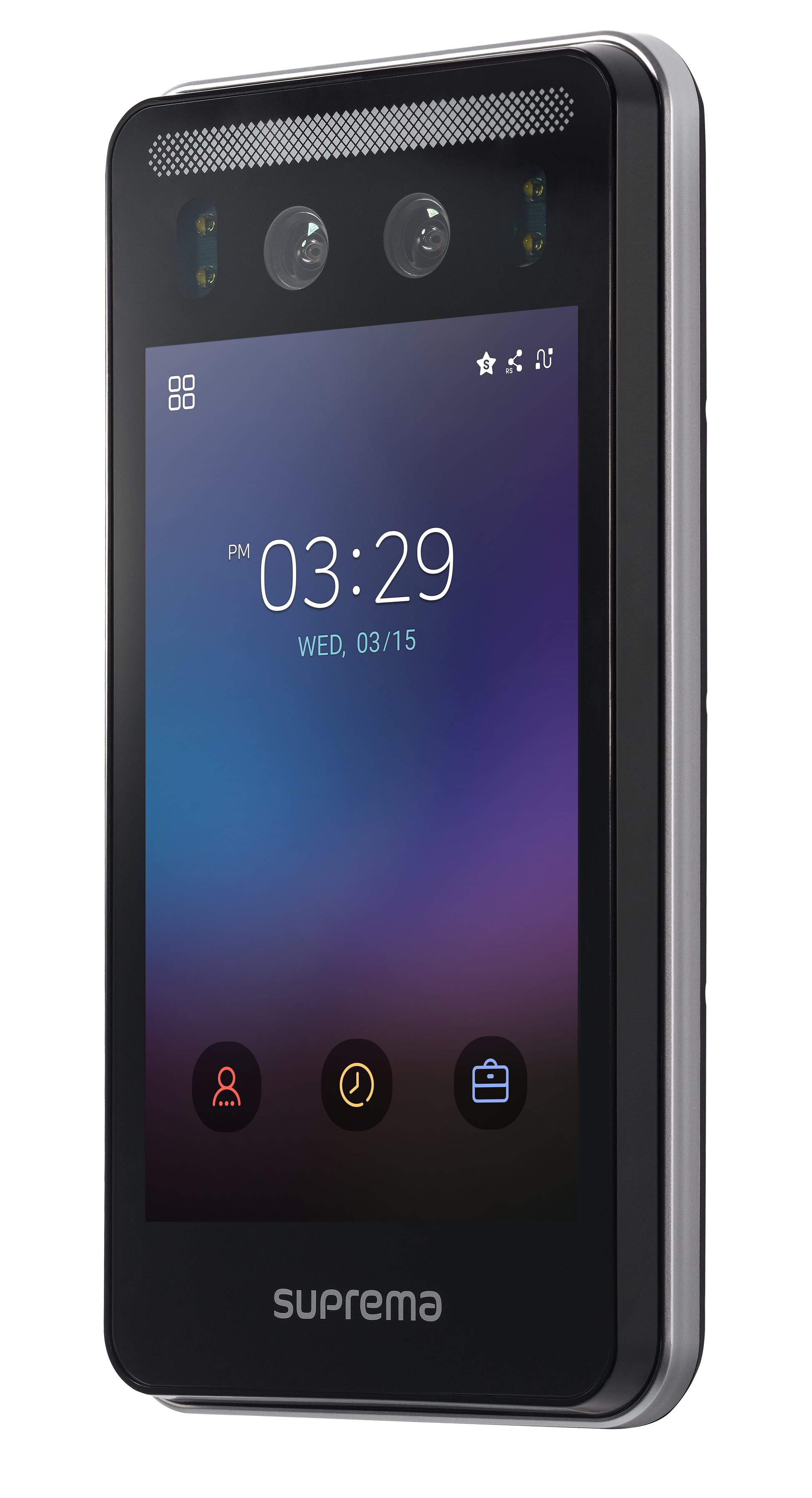 Suprema FaceStation F2 Zutrittsterminal – 7,0" Display, Gesichtserkennung, RFID, NFC, BT, IP65, 119,8×23,5×223