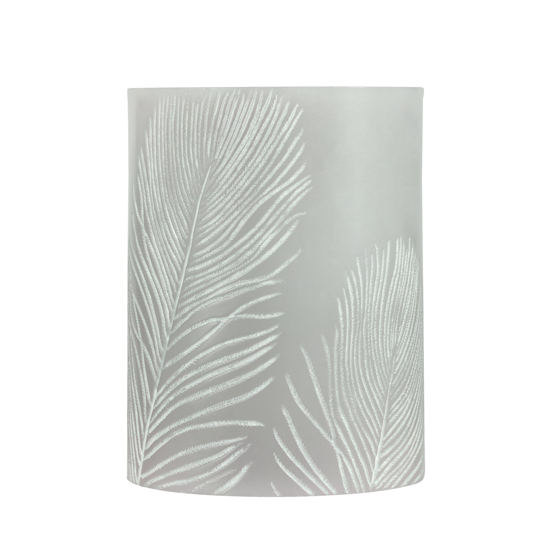 Pauleen LED-Wachskerze Cosy Feather – 2er Pack, Warmweiss, Timer, Flackernd, Grau/Weiss