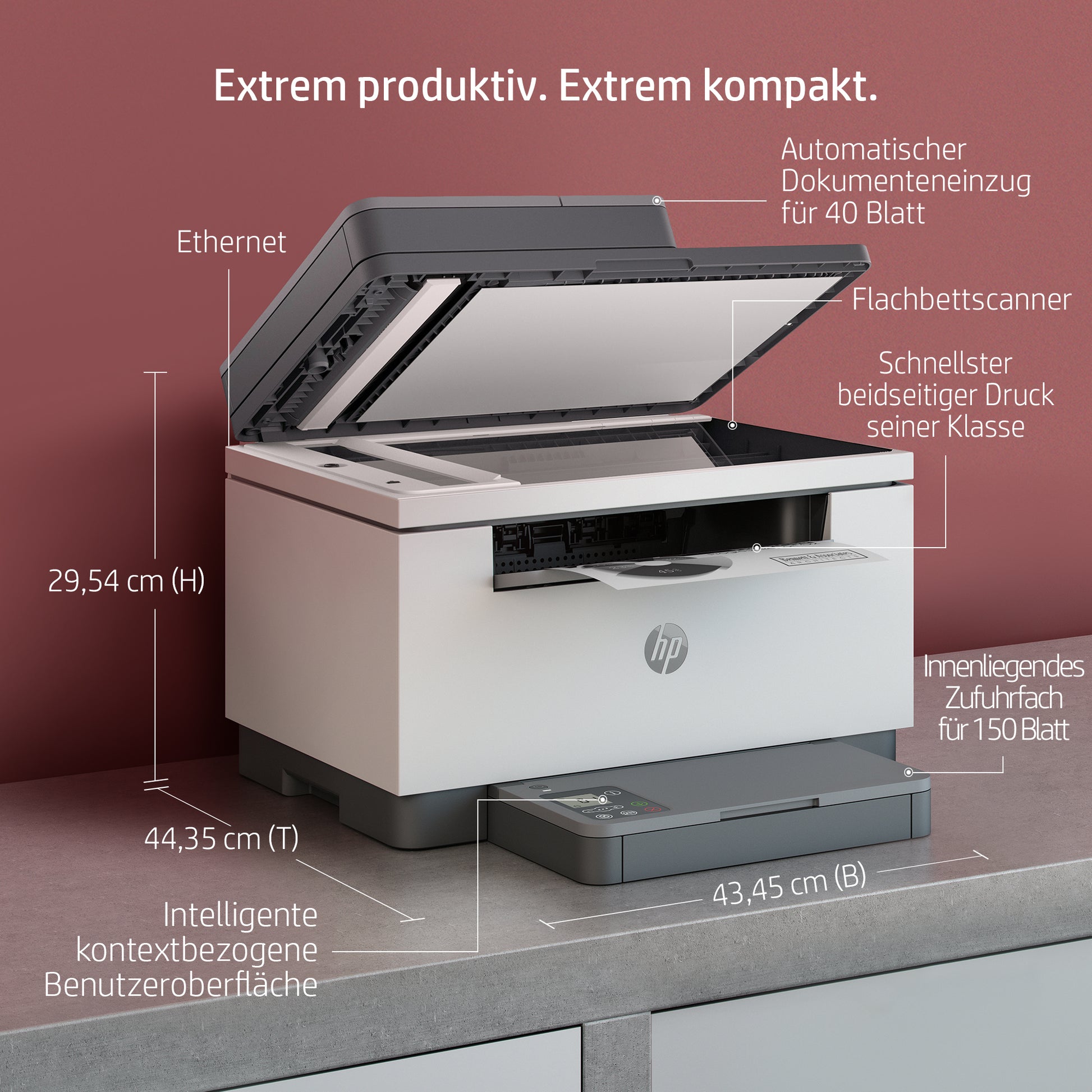 HP LaserJet M234sdn – 3-in-1 Laser S/W – A4 – Duplex, ADF – WLAN