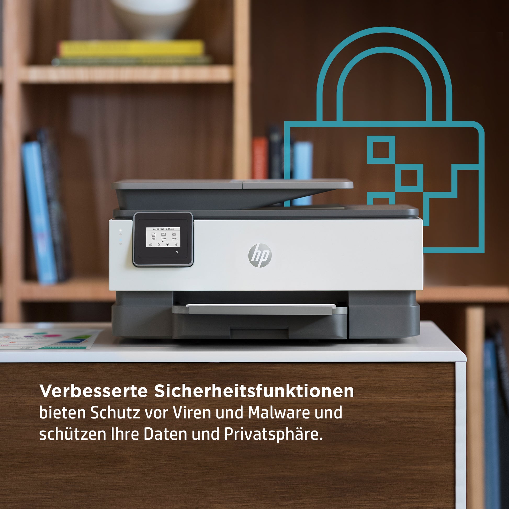 HP OfficeJet 8014e – Farbtintenstrahl-Multifunktionsdrucker, A4, 3-in-1, Duplex, ADF, WLAN, AirPrint, Mopria