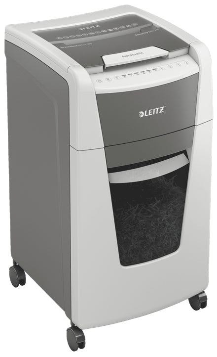 Leitz IQ Autofeed 300 – Aktenvernichter mit Autofeed 300 Blatt, DIN P-5, Mikroschnitt 2 × 15 mm, 8 Blatt, 60 l