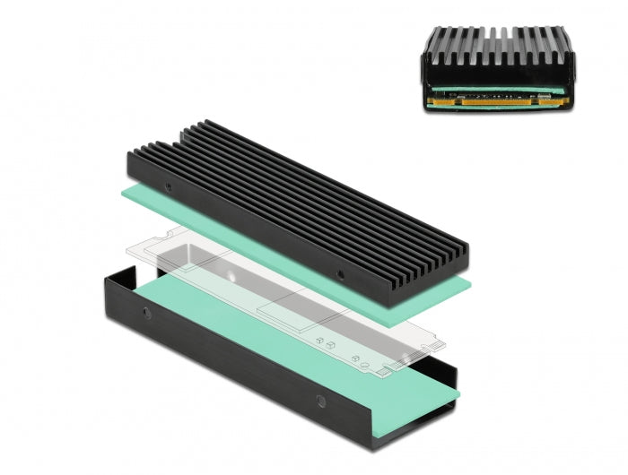 DeLOCK M.2-Kühlkörper 2280 – für M.2 SSD 2280