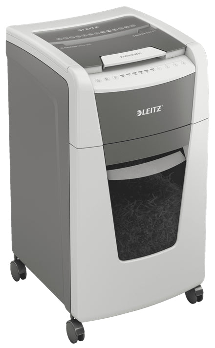 Leitz IQ Autofeed Office – Aktenvernichter mit Autofeed 300 Blatt, DIN P-4, Partikelschnitt 4 × 30 mm, 60 l