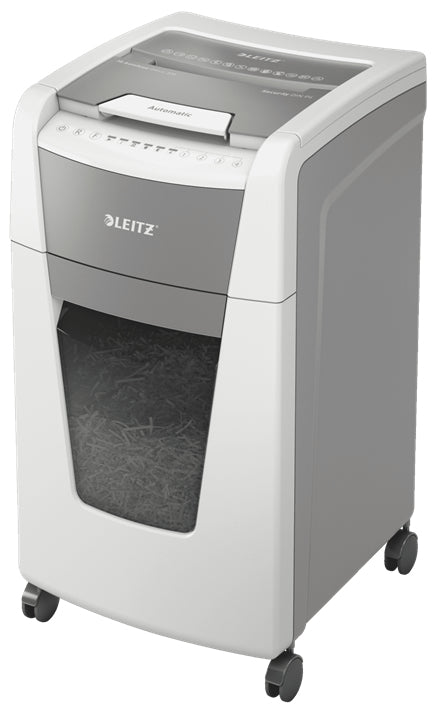 Leitz IQ Autofeed Office – Aktenvernichter mit Autofeed 300 Blatt, DIN P-4, Partikelschnitt 4 × 30 mm, 60 l
