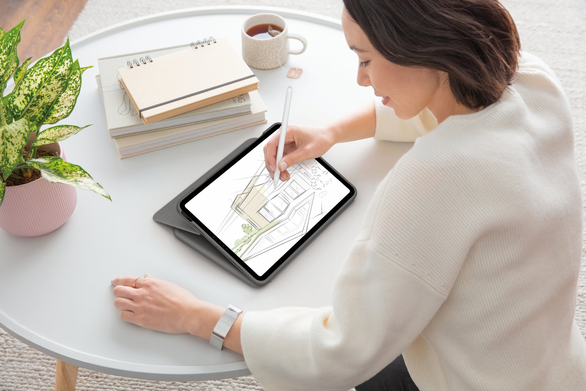 Logitech Folio Touch – Tastatur mit Touchpad – für iPad Air (4. Gen)