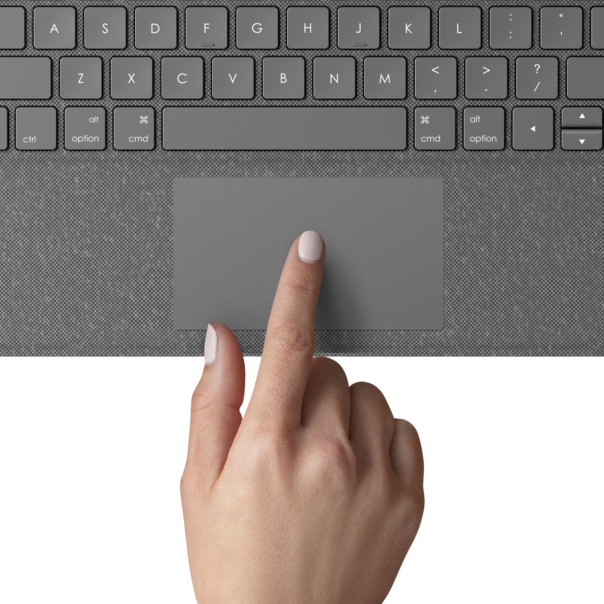 Logitech Folio Touch – Tastatur, CH-Layout (DE-CH), mit Touchpad, Grau – für iPad Air (4. Generation)