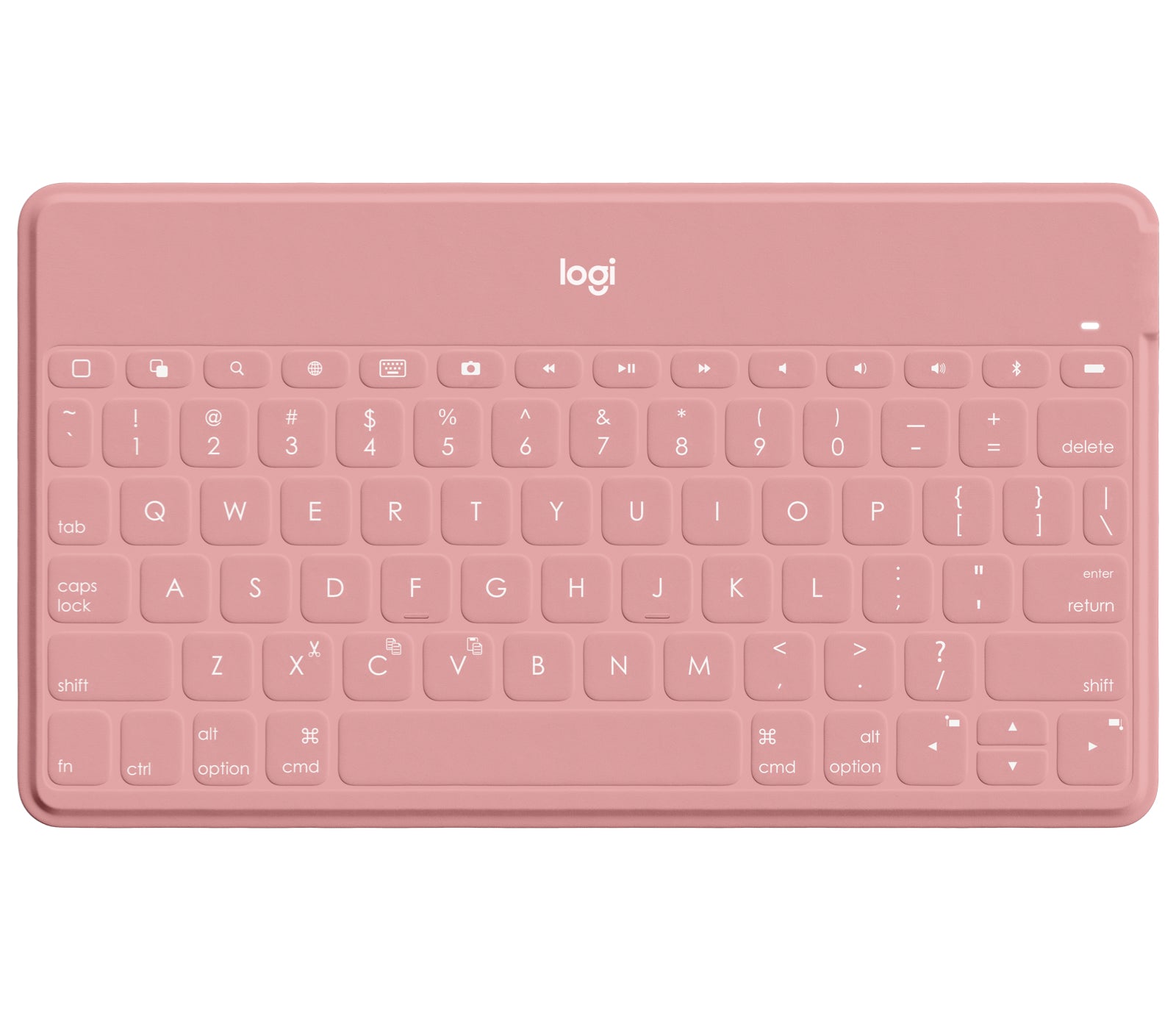 Logitech Keys-to-Go – Tastatur – Deutsch – Bluetooth, Mini, Pink – für iPad, iPhone & Apple TV