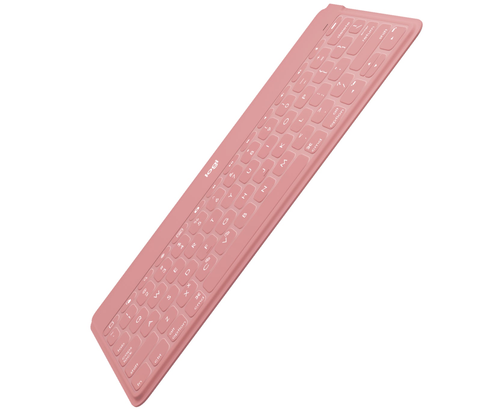 Logitech Keys-to-Go – Tastatur – Deutsch – Bluetooth, Mini, Pink – für iPad, iPhone & Apple TV