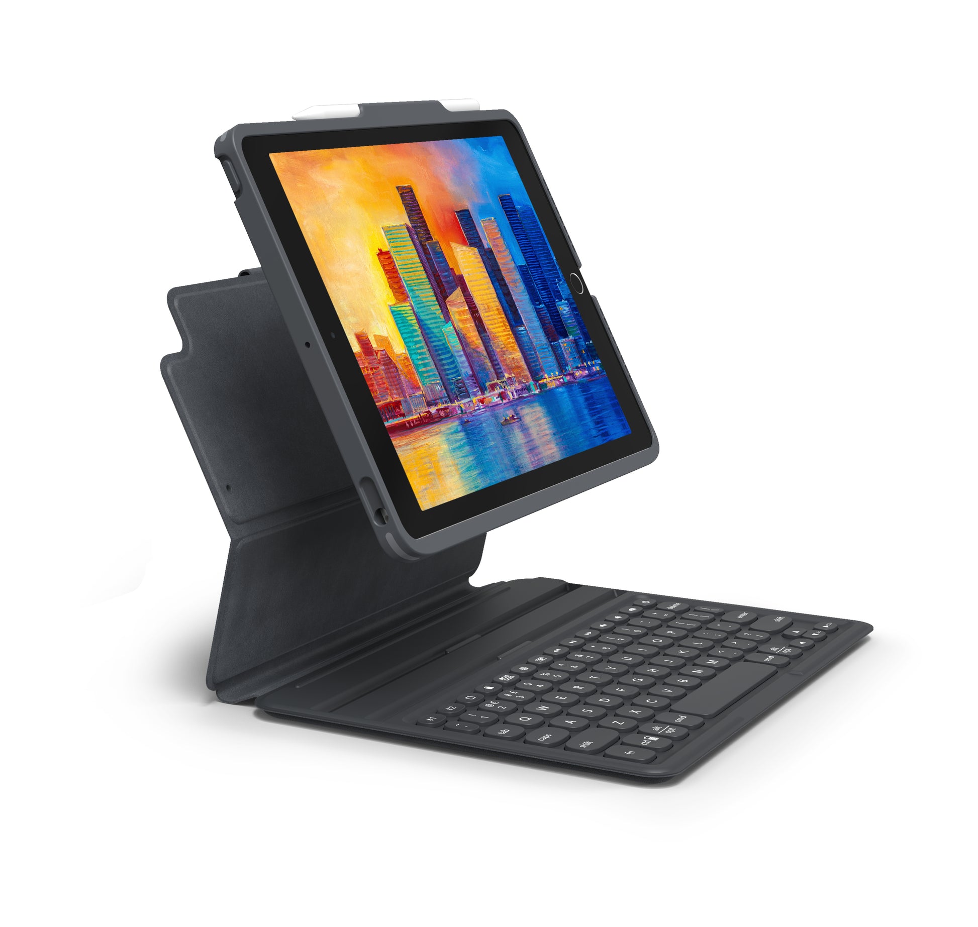 ZAGG Pro Keys – Tastatur, UK-Layout (EN), Schwarz/Grau – für iPad 10,2"