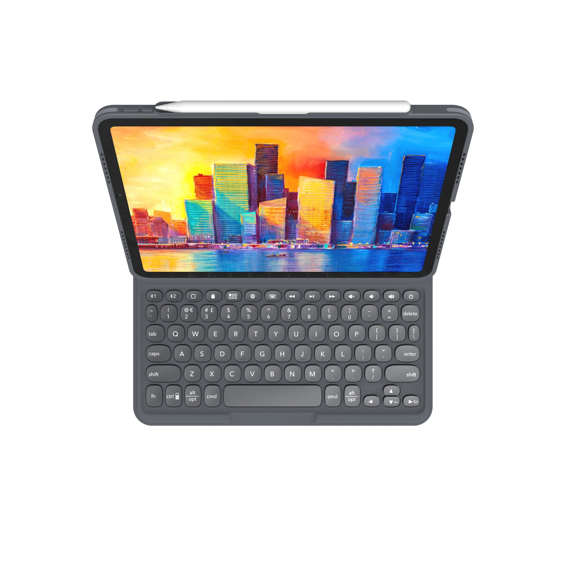 ZAGG Pro Keys – Tastatur, kabellos (Bluetooth), CH-Layout (DE-CH) – für iPad Air 10,9" (Gen 4–5)