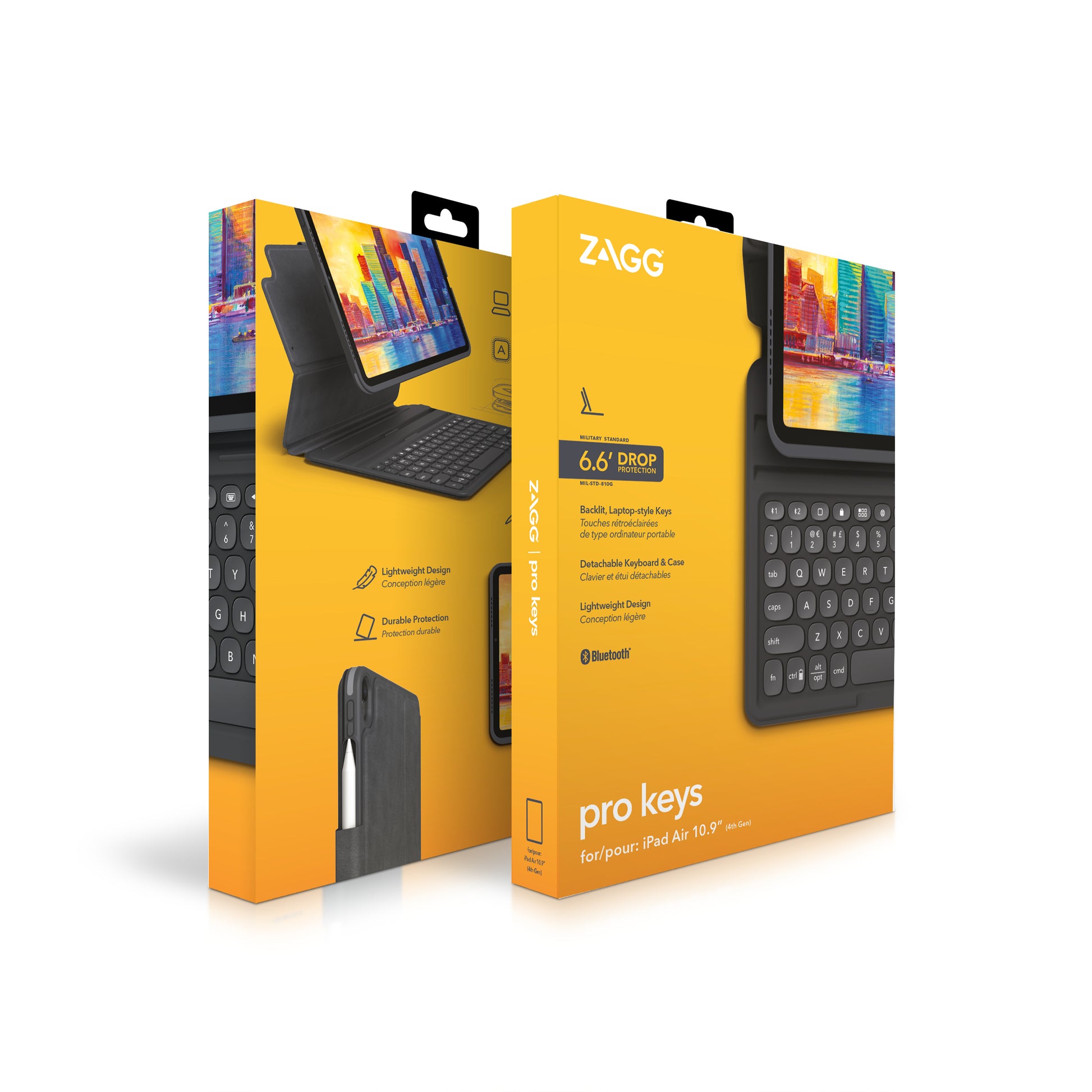 ZAGG Pro Keys – Tastatur, Schwarz/Grau – für iPad 10,9"