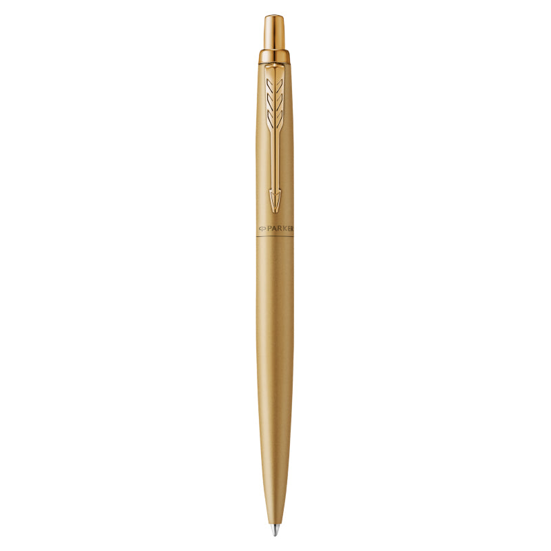 Parker Jotter XL Monochrome Kugelschreiber – Blau, Druck, Edelstahl, Gold, nachfüllbar